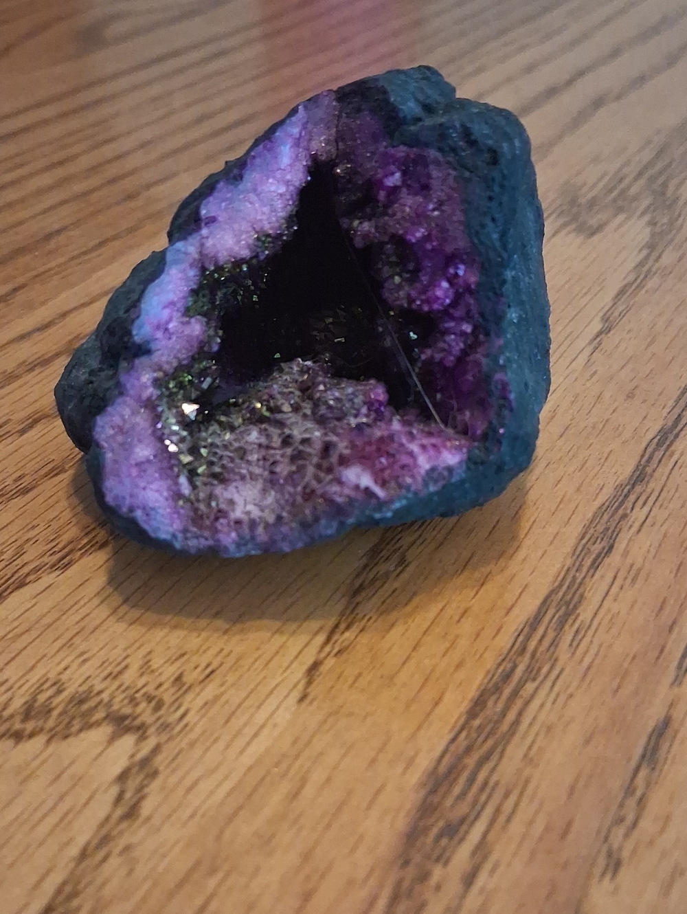 Crystal Geode purple dyed